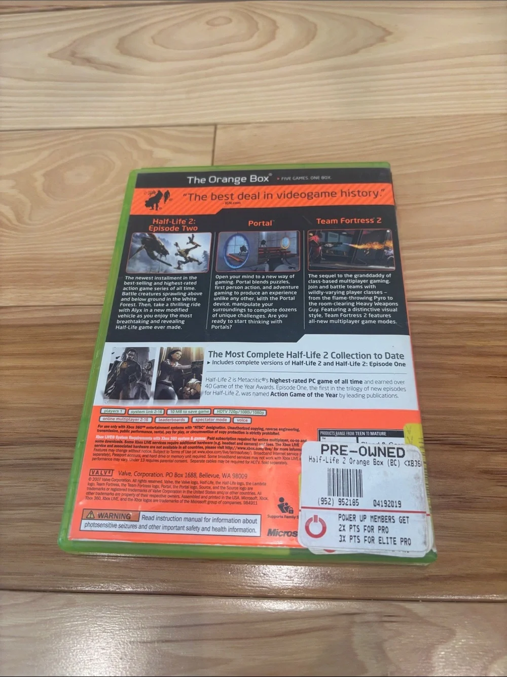 XBOX 360 The Orange Box Game: Half Life 2: Episode Two - Picture 2 of 3